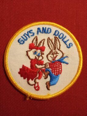 Guys and Dolls embroidered patch applique